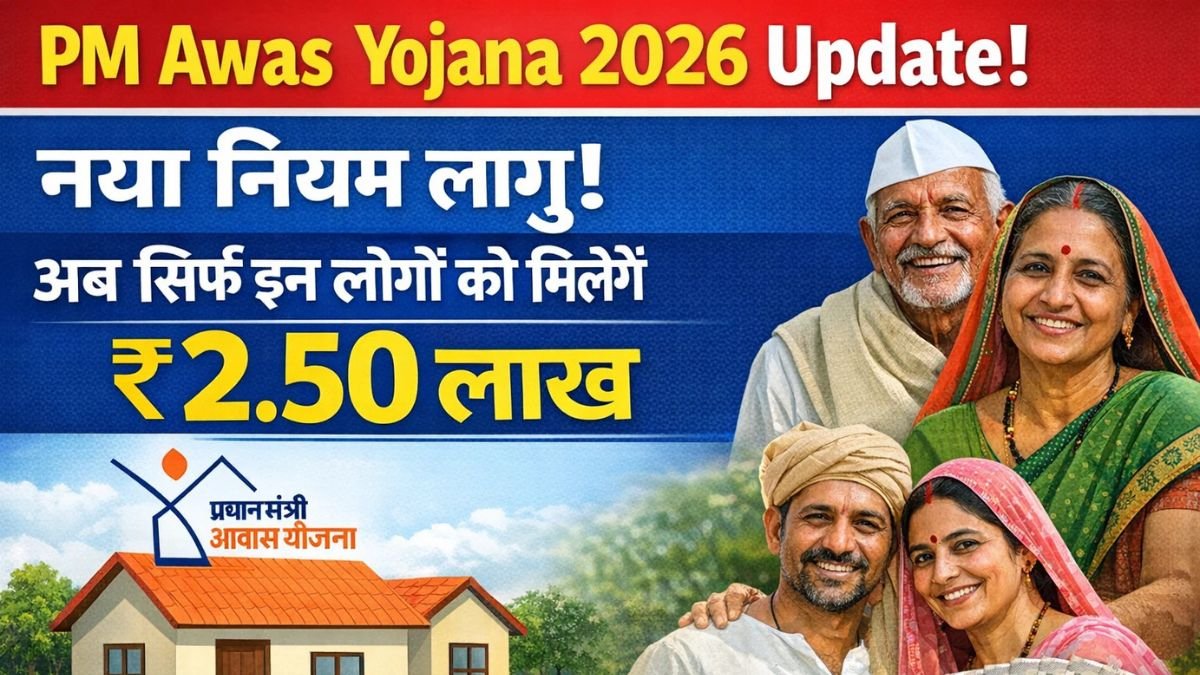 PM Awas Yojana 2026 Update: नया नियम लागू! अब सिर्फ इन लोगों को मिलेंगे ₹2.50 लाख